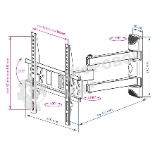 Кронштейн для телевизора Kromax PIXIS-XS черный 22