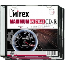 Диск CD-R Mirex 700 Mb, 52х, Maximum, Slim Case (5), (5/200) упаковка из 5 шт