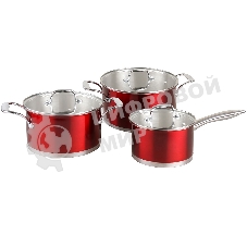 Набор кастрюль Pomi d'Oro PSS-640027 Prezioso, 20см, 24см и соусник 16см с крышками