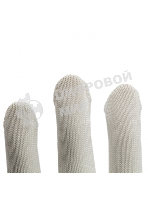 Перчатки из синтетической нити, ПВХ точка, 13 класс, белые, XL Россия
