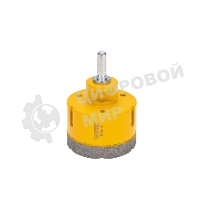 Коронка алмазная профессиональная по керамограниту и железобетону Kranz М14, вакуумное спекание, 68 мм, для УШМ