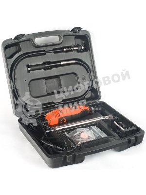 Прямошлифовальная машина (гравер) PATRIOT EE 160с гибким валом, 160Вт, 40 насадок в комплекте, кейс