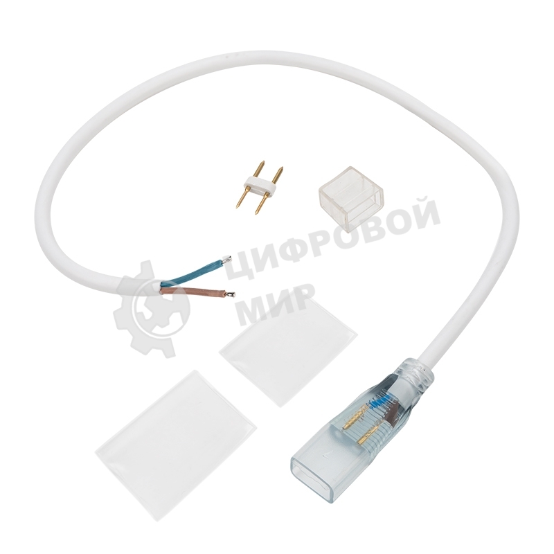 Коннектор с проводом для одностороннего неона Neon-night 8х16мм