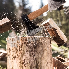 Топор Sparta 800 г в сборе кованый деревянное топорище