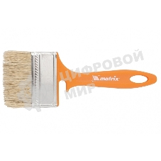 Кисть флейцевая Matrix для фасадных работ, 70х12 мм, натуральная щетина, пластиковая рукоятка
