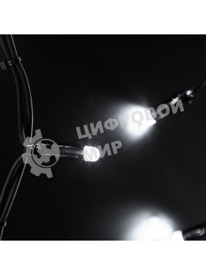 Гирлянда Neon-night Айсикл (бахрома) светодиодный, 6,0 х 1,5 м, черный провод 