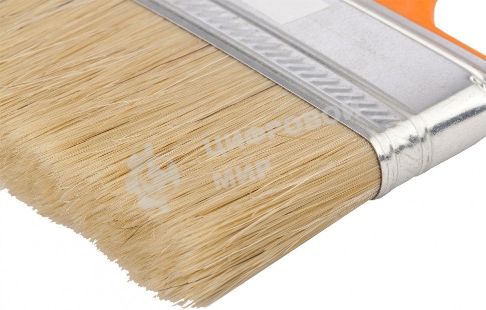 Кисть флейцевая Matrix для фасадных работ, 70х12 мм, натуральная щетина, пластиковая рукоятка