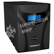 Источник бесперебойного питания Ippon Smart Power Pro II Euro 2200 1200Вт 2200ВА черный