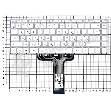 Клавиатура для ноутбука HP Stream 14-ax белый без рамки горизонтальный Enter