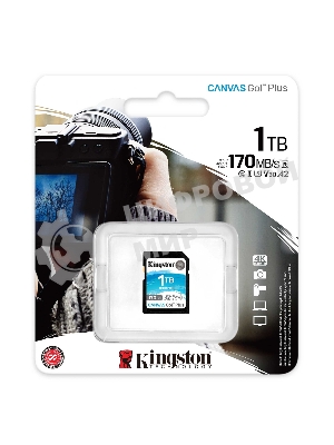 Флеш карта Kingston 1Tb SDXC Canvas Go Plus 170R C10 UHS-I U3 V30/Kingston 1Tb SDXC Canvas Go Plus 170R C10 UHS-I U3 V30