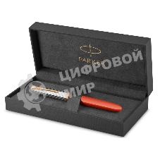Ручка перьевая Parker 51 Premium (CW2169071) Red Rage GT, F, сталь нержавеющая, подарочная коробка