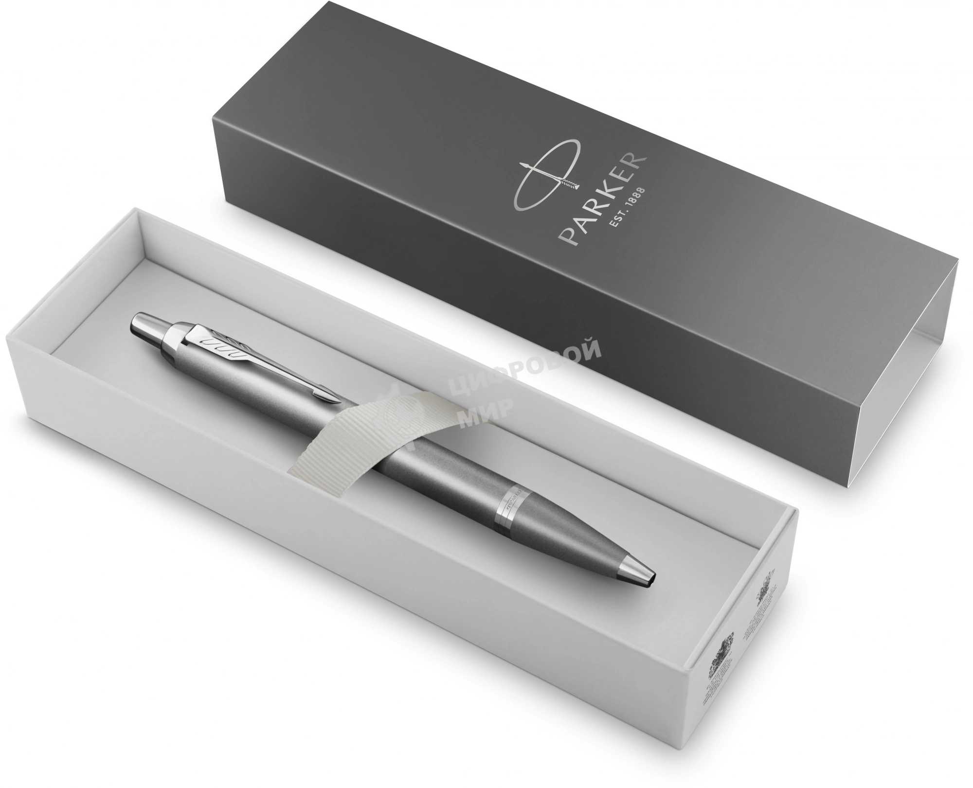 Ручка шариковая Parker IM Writing Rituals K331 (2203898) серый, M, синие чернила, подарочная коробка