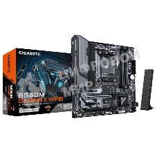 Материнская плата Gigabyte B550M GAMING X WIFI6, AM4, AMD B550, 4xDDR4, 4xSATA, 2xM.2, 1xPCIe 4.0 x16, 1xPCIe 3.0 x4, 1xPCIe 3.0 x1, 1xDP, 1xHDMI, 1x1Gb LAN, Wi-Fi 6, Bluetooth 5.3, 4xUSB-A 5Gbps, 2xUSB-A 2.0, 3x3.5 мм, 7.1, mATX