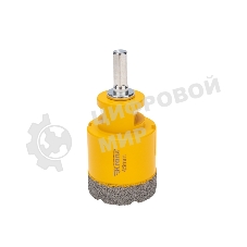 Коронка алмазная профессиональная по керамограниту и железобетону Kranz М14, вакуумное спекание, 45 мм, для УШМ