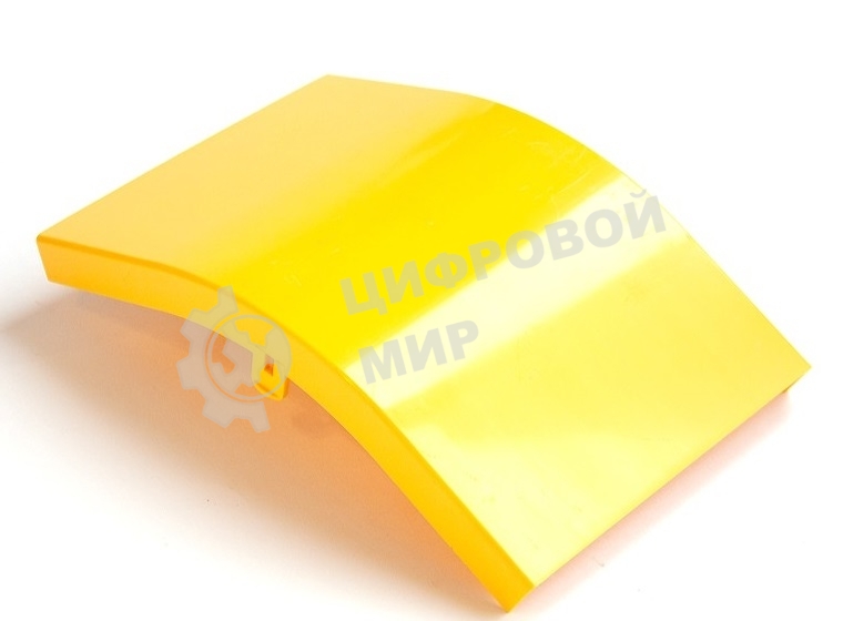 Крышка внешнего изгиба 45° оптического лотка 120 мм, желтая