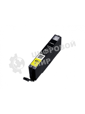 Картридж струйный CLI-451Y (6526B001) для Canon PIXMA iP7240/MG6340/MG5440, Желтый(Yellow), 344стр.