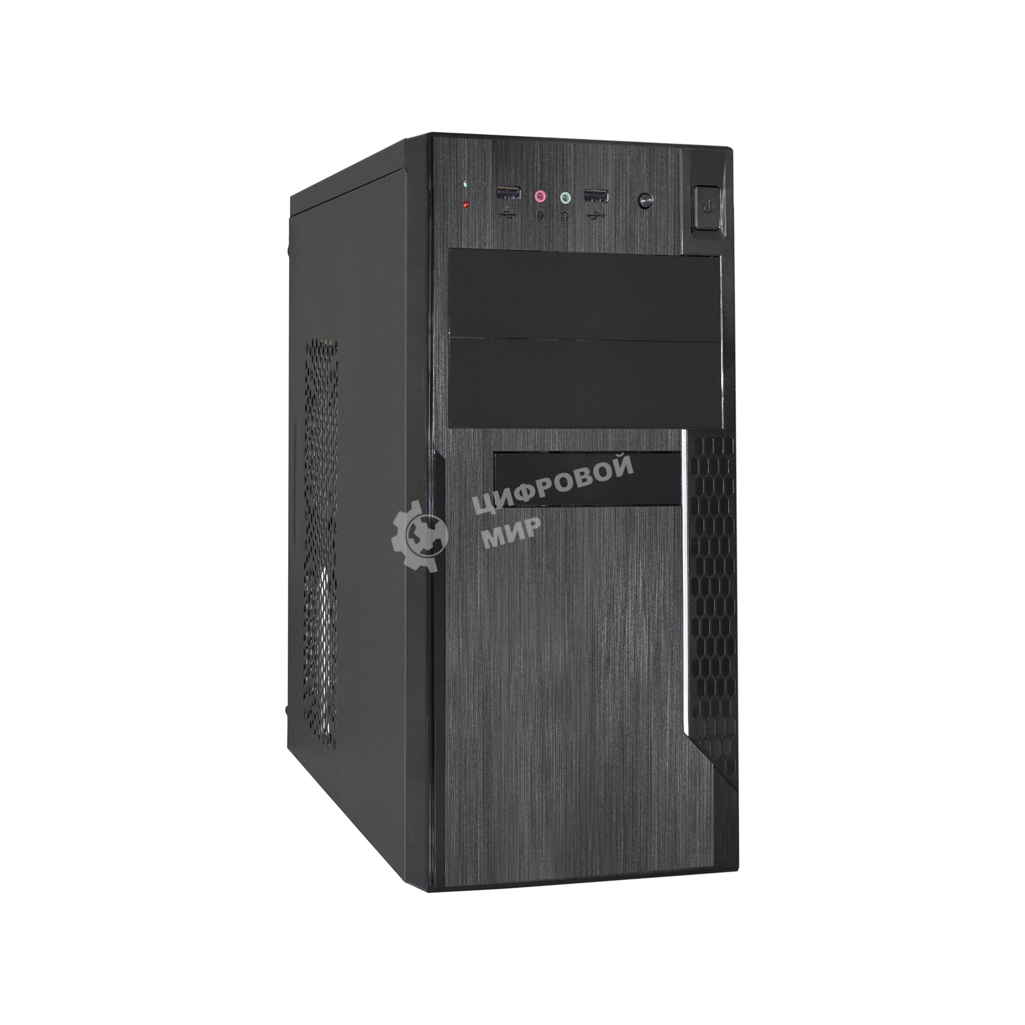 Компьютерный корпус Minitower ExeGate EX283243RUS MA-373X-UN450 Black, mATX (UN450, 120мм) 2*USB, Audio