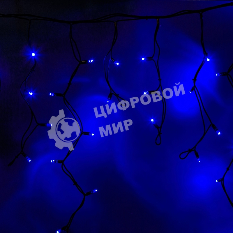 Гирлянда Neon-night Айсикл (бахрома) светодиодный, 5,6 х 0,9 м, черный провод 