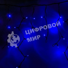 Гирлянда Neon-night Айсикл (бахрома) светодиодный, 5,6 х 0,9 м, черный провод 