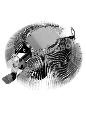 Кулер Cooler ID-Cooling DK-01S серебристый/черный 80мм алюминий 2200rpm 24db 3-pin 65W