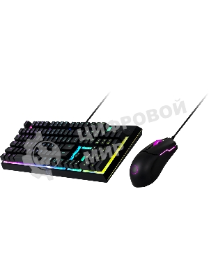 Комплект клавиатура+мышь Cooler Master MS110 проводной, USB, 3200 DPI, чёрный