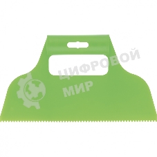 Шпатель для клея Сибртех пластмассовый, зубчатый 2х2 мм