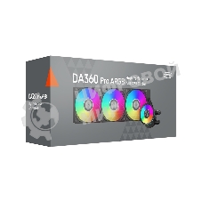 Система охлаждения PCCooler DA360 Pro ARGb черный 120мм алюминий+медь 2200rpm 33.7db 4-pin 300W