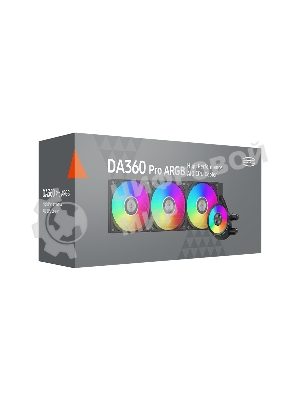 Система охлаждения PCCooler DA360 Pro ARGb черный 120мм алюминий+медь 2200rpm 33.7db 4-pin 300W