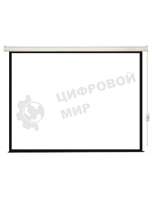 Экран с электроприводом Lumien Eco Control 203x203 см (раб. область 197х197 см) Matte White черная кайма по периметру 1:1