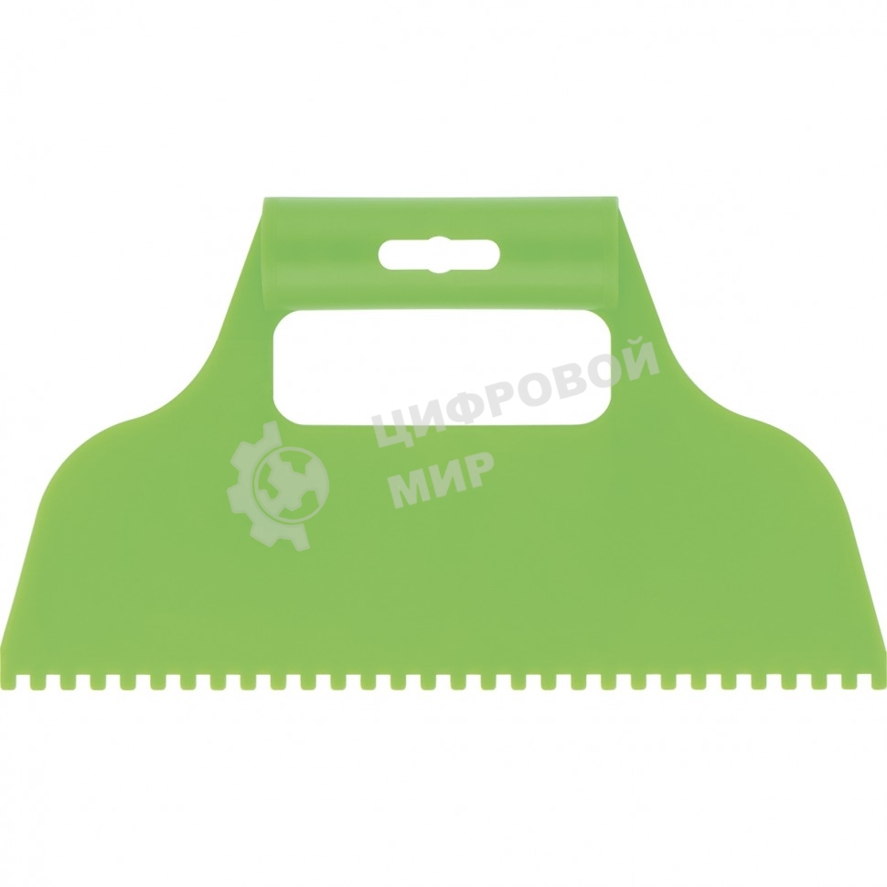 Шпатель для клея Сибртех пластмассовый, зубчатый 4х4 мм