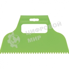 Шпатель для клея Сибртех пластмассовый, зубчатый 4х4 мм