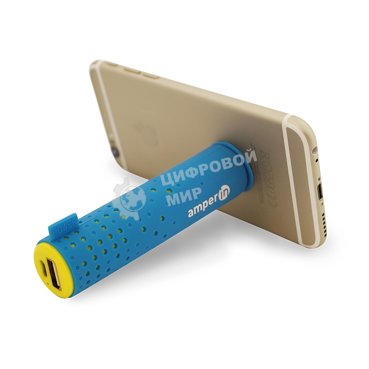 Внешняя аккумуляторная батарея AI-TUBE B 3100mAh (11Wh) голубая Amperin