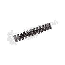 Клеммная колодка винтовая Rexant KВ-6 (2,5-6 мм²), ток 6 A, полипропилен черный (ЗВИ), индивидуальная упаковка, 1 шт.