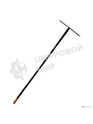 Грабли прямые ВИХРЬ 14 зубьев, сталь, с металлическим черенком 73/7/1/13