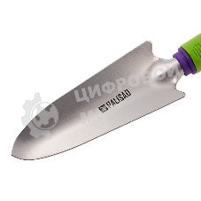 Совок посадочный узкий Palisad 62х315 мм, стальной, пластиковая рукоятка