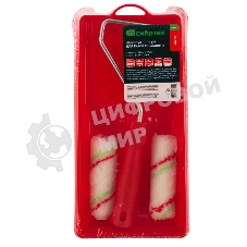 Малярный набор Сибртех для работ с эмалями: кювета 150 мм х 290 мм и мини-валик 110 мм