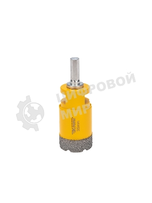 Коронка алмазная профессиональная по керамограниту и железобетону Kranz М14, вакуумное спекание, 35 мм, для УШМ