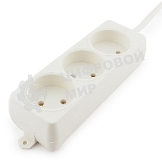 Удлинитель Гарнизон EL-NL3-W-2, 3 розетки допустимый ток 10А, длина 2 м.
