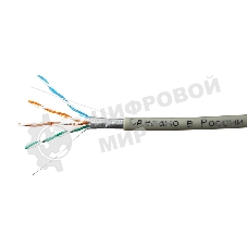 Кабель SkyNet Premium FTP indoor 4x2x0,51, медный, FLUKE TEST, кат.5e, однож., 100 м, box, серый