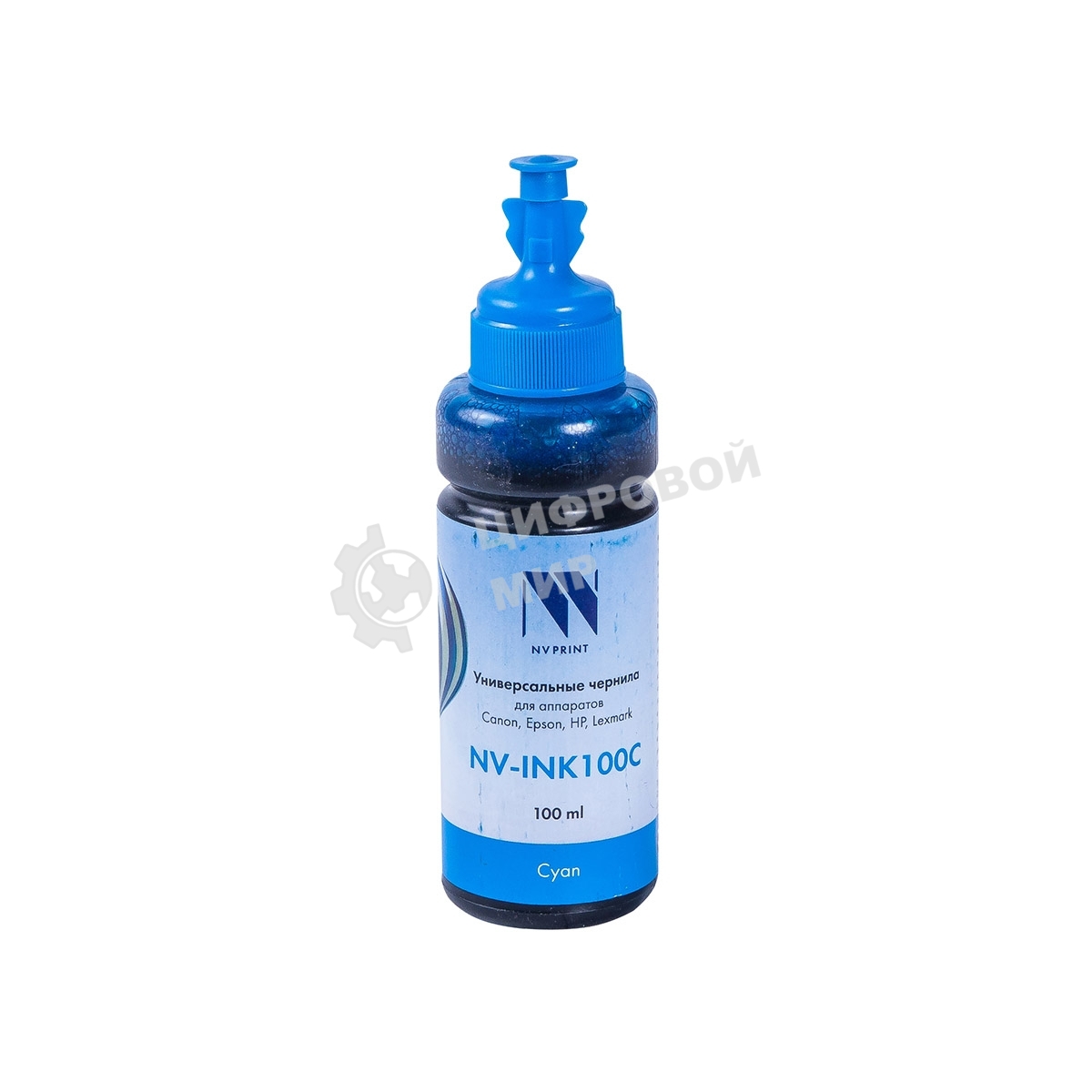 Чернила совместимые NVPrint NV-INK100U Cyan универсальные на водной основе для аппартов Сanon/Epson/НР/Lexmark (100 ml) (Китай)
