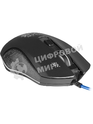 Мышь проводная Defender Sleipnir GM-927 черный, 12800 dpi, USB, кнопки - 6