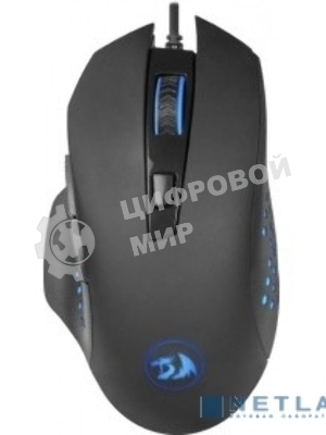 Мышь проводная Redragon Gainer черный, 3200 dpi, USB, кнопки - 6