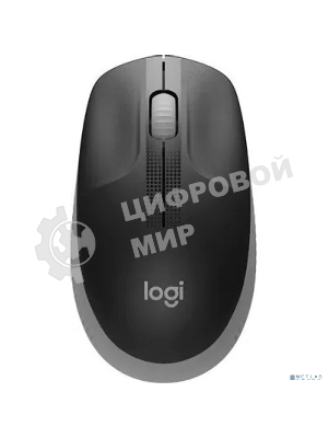 Мышь беспроводная Logitech M190 черный/серый, 1000 dpi, радиоканал, USB, кнопки - 3