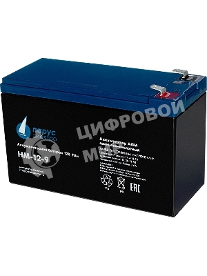 Батарея для ИБП Парус-электро HM-12-9 (AGM/12В/9,0А·ч/клемма F2)