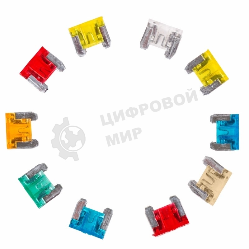 Набор автомобильных предохранителей Rexant микро 