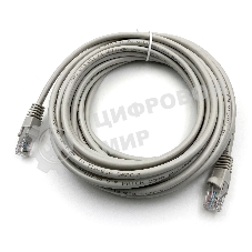 Патч-корд Buro UTP cat.5e 7м серый RJ-45 (m)-RJ-45 (m)