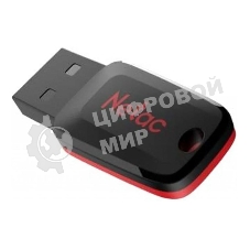 Флешка USB Netac U197 (NT03U197N-008G-20BK), 8Gb, USB 2.0, R/W 25/10, черный/красный
