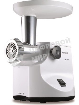 Мясорубка электрическая Kenwood MG450 белый, 1400 Вт, 1.5 кг/мин, реверс, защита от перегрузки, насадки - 5