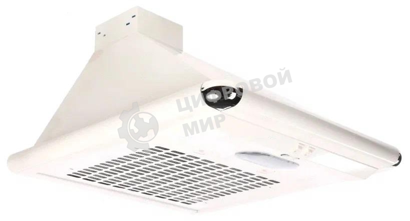 Вытяжка каминная Elikor Сатурн 50П-180-В1Л белый/хром, 50 см, 180 куб. м/ч, 48 дБ