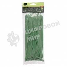 Хомуты Сибртех, 250 х 3,6 мм, пластиковые, зеленые, 100 шт.